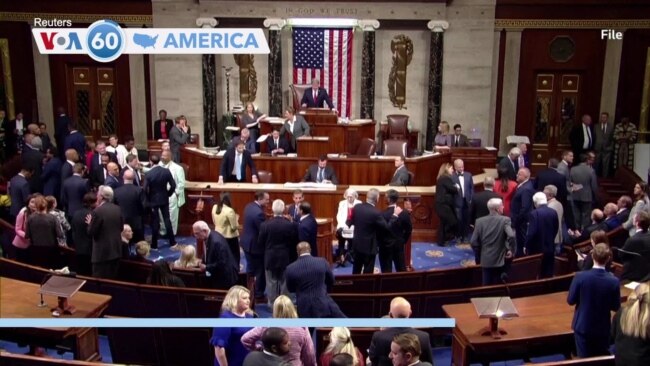 VOA60 America - U.S. government less than one week away from partial shutdown