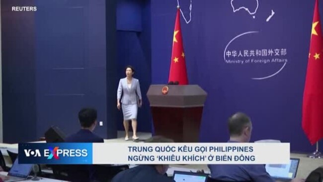 Trung Quốc kêu gọi Philippines ngừng ‘khiêu khích’ ở Biển Đông