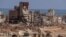 A view shows destroyed buildings in the aftermath of the the deadly storm that hit Libya, in Derna, Libya, Sept. 21, 2023.