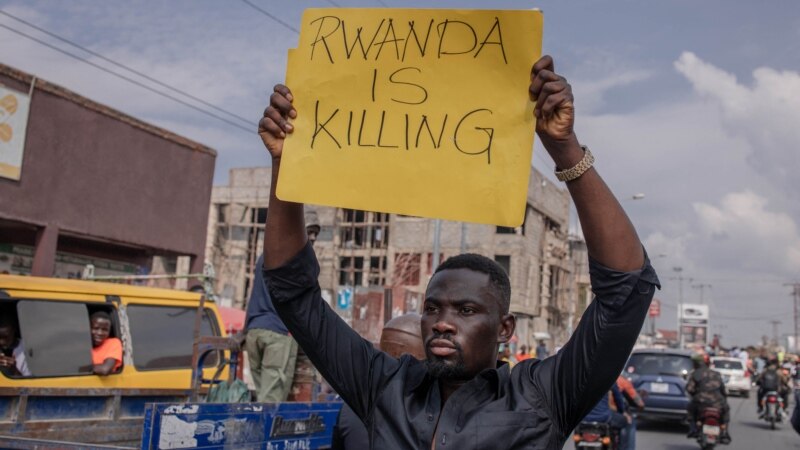 RDC: manifestation contre le Rwanda et ses 