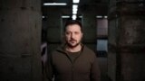 Predsjednik Ukrajine Volodimir Zelenski poslije obilaska trupa u Harkovu.