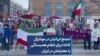 تجمع ایرانیان در مونترال کانادا برای اعلام همبستگی با معترضان در ایران
