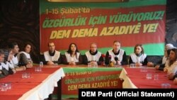 DEM Parti'nin 'Özgürlük Yürüyüşü' adını verdiği eyleme milletvekilleri de katılıyor.