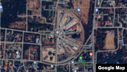 မန္တလေးတိုင်း မြင်းခြံမြို့ရှိ မြင်းခြံအကျဉ်းထောင်ကို Google Map မြေပုံမှ မြင်တွေ့ရစဉ်