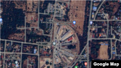 မန္တလေးတိုင်း မြင်းခြံမြို့ရှိ မြင်းခြံအကျဉ်းထောင်ကို Google Map မြေပုံမှ မြင်တွေ့ရစဉ်
