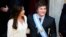 Argentina's incoming President Javier Milei stands next to Vice President Victoria Villarruel after their swearing-in ceremony at Congress in Buenos Aires, Dec. 10, 2023. 