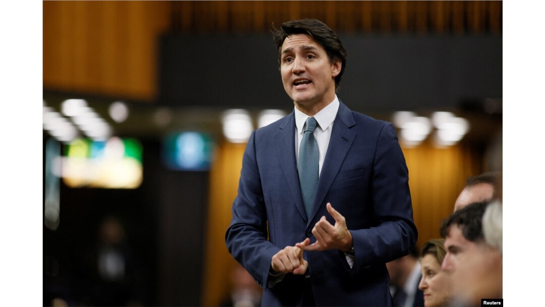 Perdana Menteri Kanada Justin Trudeau berbicara selama sesi tanya jawab di House of Commons di Parliament Hill di Ottawa, Ontario, Kanada, 29 Januari 2024. (Foto: Reuters)