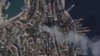 Спутниковый снимок подвергшегся украинскому удару штаба Черноморского флота России в Севастополе. 22 сентября 2023 г..