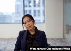 Sirikan Charoensiri, a Thai human rights attorney, visited Washington, D.C. to urge U.S. officials and lawmakers to monitor Thailand's upcoming elections.