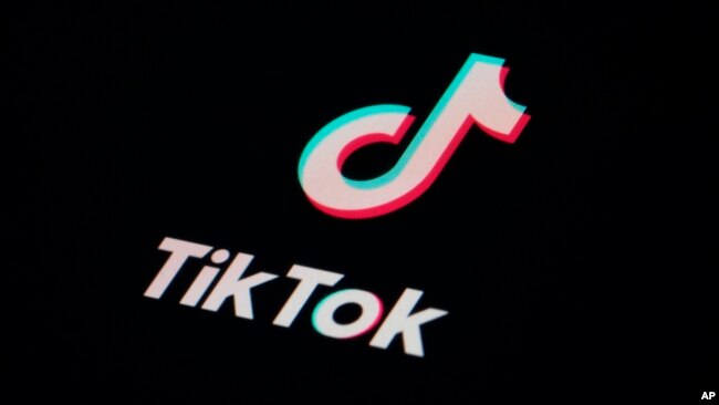 FILE - The icon for the video-sharing TikTok app is seen on a smartphone, Feb. 28, 2023, in Marple Township, Pa. The Biden '24 presidential campaign is using TikTok despite security concerns about it.