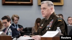 U.S. Joint Chiefs of Staff Chairman General Mark Milley testifies before a U.S. House Appropriations defense subcommittee hearing on President Joe Biden's proposed defense budget request in Washington, March 23, 2023.