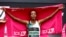 Netherlands' Sifan Hassan celebrates after winning the elite women's race at the London Marathon in London, Britain, April 23, 2023