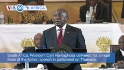 VOA60: South Africa’s President Delivers SONA, Defends Tainted Term in Office and More