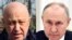 Евгений Пригожин и Владимир Путин (Фото: AP) Коллаж: Русская служба «Голоса Америки»