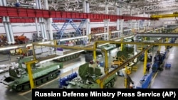 Завод по производству военной бронетехники в Татарстане, Россия, 11 июля 2023 года
