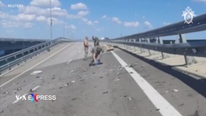 Cầu Crimea, tuyến tiếp tế chính cho quân Nga, bị nổ