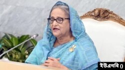 বাংলাদেশের প্রধানমন্ত্রী শেখ হাসিনা।