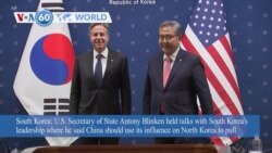 VOA60 World - U.S. Secretary of State Antony Blinken condemns military cooperation between North Korea and Russia