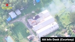 မောင်တောမြို့ ဝေသာလီကျေးရွာ WFP ဂိုဒေါင်တွေနဲ့ လူနေအိမ်တွေ မီးရှို့ဖျက်ဆီးခံခဲ့ရကြောင်း AA က ထုတ်ပြန်ခဲ့သည့် ဗီဒီယို (ဇွန် ၂၅၊ ၂၀၂၄)