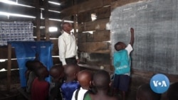 IDPs in DRC camp open private school for children