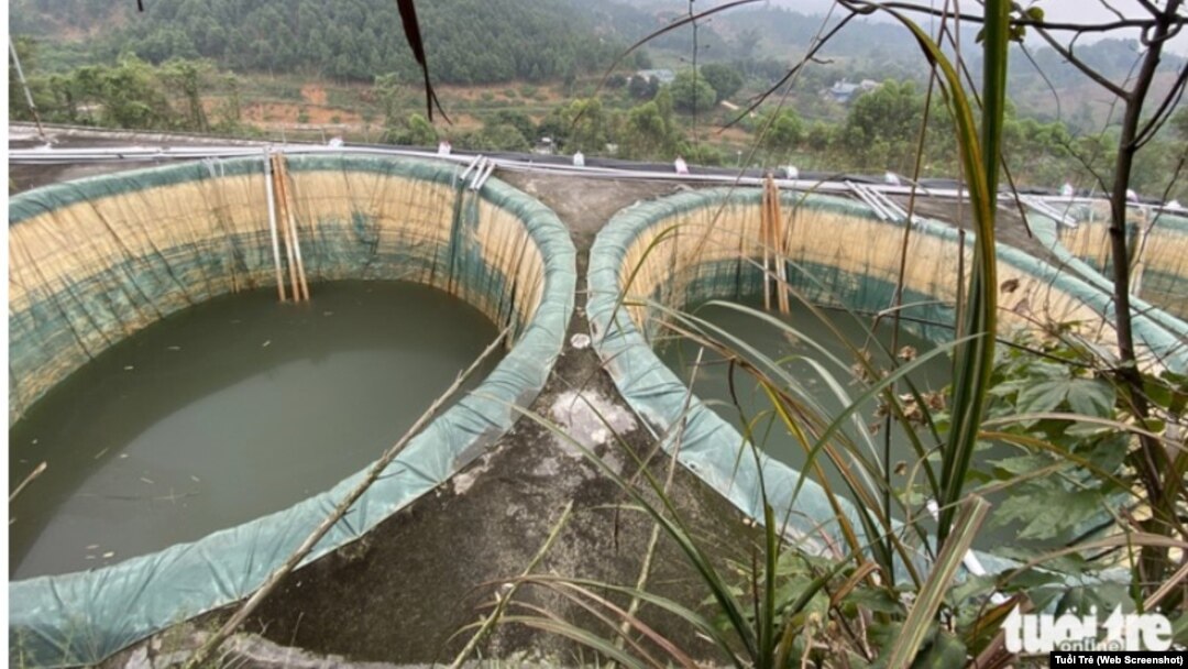 Mỏ đất hiếm tại huyện Bảo Thắng ở Lào Cai sau khi kết thúc quá trình thăm dò trong tình trạng hoang vắng tại thời điểm tháng 4/2023.