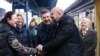 Президент Європейської ради ЄС Шарль Мішель на залізничному вокзалі у Києві 21 листопада 2023 р.