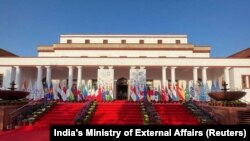 Министерство иностранных дел Индии в момент проведения совещания министров иностранных дел стран «Большой двадцатки». 2 марта 2023 г. (архивное фото) 
