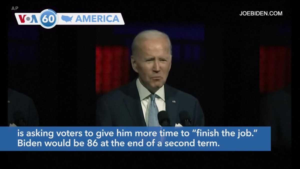 VOA60 America - President Biden Formally Announces His 2024 Re-election Bid