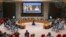 In this photo provided by United Nations Photo, a wide view of the first ever Security Council meeting on artificial intelligence (AI) held, July 18, 2023, at U.N. headquarters in New York. 