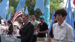 Người Duy Ngô Nhĩ biểu tình chống Trung Quốc ở Mỹ