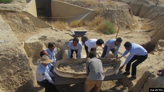 کشف آثار باستانی در جوبجی