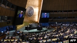 U.S. President Joe Biden addresses the 78th United Nations General Assembly at UN headquarters in New York City on Sept. 19, 2023. 