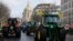 Farmers drive their tractors, Feb. 23, 2024, in Paris.