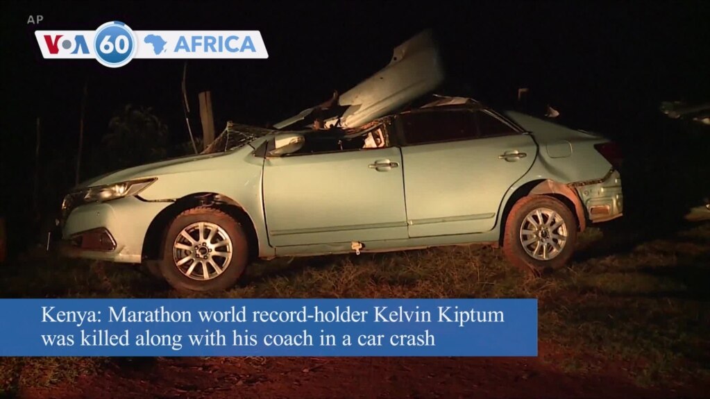 VOA60 Africa - Kenyan marathon world record-holder Kelvin Kiptum and coach killed in car crash