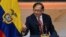 El presidente de Colombia, Gustavo Petro, pronuncia un discurso mientras asiste a la apertura de una nueva sesión legislativa del Congreso de Colombia, en Bogotá, el 20 de julio de 2023. 