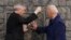 U.S. President Joe Biden and the Rev. Richard Gibbons at Knock Shrine, in Ireland, April 14, 2023. While visiting the shrine, Biden met Frank O'Grady, the priest who performed last rites on his son Beau, who died in the U.S. in 2015 from brain cancer.