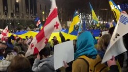 Gürcüstanda Ukraynaya dəstək aksiyası keçirilib
