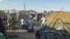 FILE - This image made from video shows the Quitunda camp for the internally displaced near Afungi airstrip, in Cabo Delgado province, Mozambique, Aug. 7, 2021.