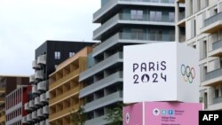 Kondisi kampung atlet Olimpiade Paris yang terletak di Saint-Denis, di pinggiran Kota Paris, dalam foto yang diambil pada 2 Juli 2024. (Foto: AFP/Emmanuel Dunand)