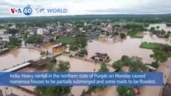 VOA60 World- Heavy rainfall causes flooding in India's Punjab state