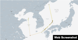 천마산호의 최근 항적. 평양을 출발해 러시아 인근 바다까지 항해한 항적을 볼 수 있다. 자료=MarineTraffic