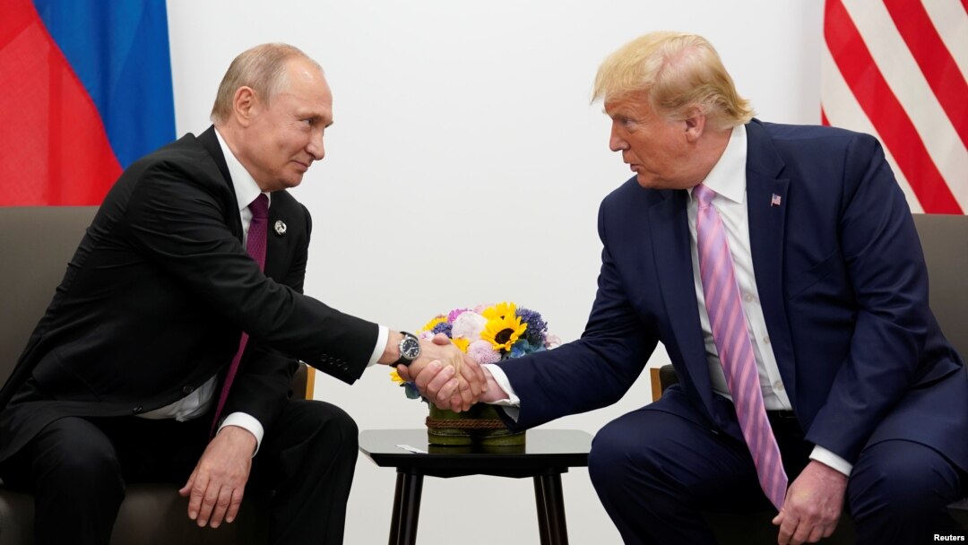 Arxiv surat: AQSh rahbari Donald Tramp Rossiya Prezidenti Vladimir Putin bilan, Xelsinki, Finlandiya, 2018-yil, 16-iyul.