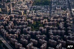 Gedung-gedung apartemen di Manhattan, New York, 5 Agustus 2021. (Ed JONES / AFP)