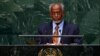 FILE - Ali Karti, then Sudan's foreign minister, addresses the 69th United Nations General Assembly at the U.N. headquarters Sept. 26, 2014. On Sept. 28, 2023, the U.S. imposed sanctions on Karti and two companies for anti-democratic actions in Sudan.