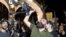 People protest against arrests made by Palestinian Authority in Jenin, in the Israeli-occupied West Bank, July 17, 2023.