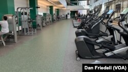 The cardio area at Cleveland State University's rec center.
