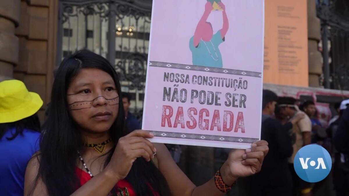 Indigenous People In Brazil Protest Measure To Limit Land Rights