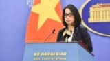 Phó phát ngôn Bộ Ngoại giao Việt Nam Phạm Thu Hằng (MOFA via Bao Quoc te)