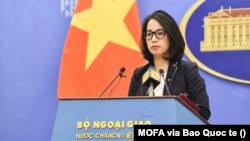 Người phát ngôn Bộ Ngoại giao Việt Nam Phạm Thu Hằng (MOFA via Bao Quoc te) (Ảnh tư liệu)
