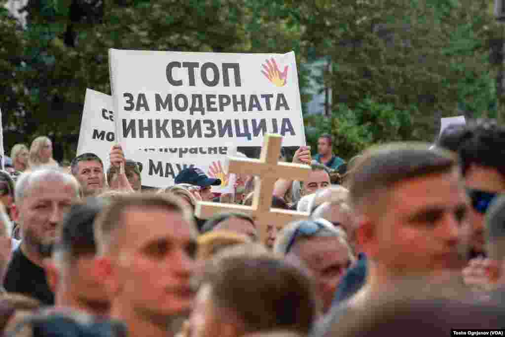 Rally of Macedonian Orthodox Church against the proposed law of Gender Equality and Gender change in Birth certificates